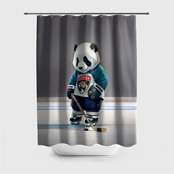 Шторка для душа Panda striker of the Florida Panthers, цвет: 3D-принт