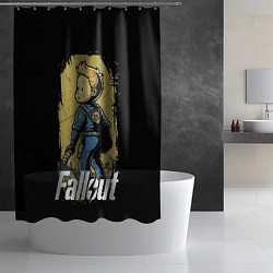 Шторка для душа Fallout boy, цвет: 3D-принт — фото 2