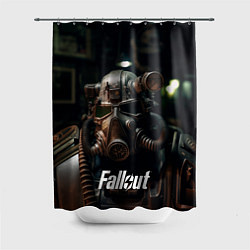 Шторка для душа Fallout man, цвет: 3D-принт