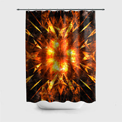 Шторка для душа Fire abstract, цвет: 3D-принт