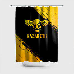 Шторка для душа Nazareth - gold gradient, цвет: 3D-принт