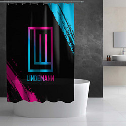 Шторка для душа Lindemann - neon gradient, цвет: 3D-принт — фото 2