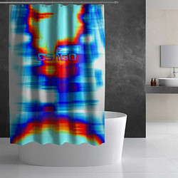Шторка для душа Cs go gradient skin, цвет: 3D-принт — фото 2