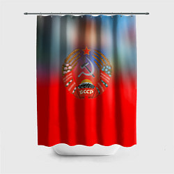 Шторка для душа Belarus ussr, цвет: 3D-принт