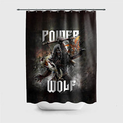 Шторка для душа Powerwolf: werewolf, цвет: 3D-принт