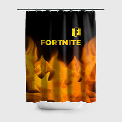 Шторка для душа Fortnite - gold gradient: символ сверху, цвет: 3D-принт