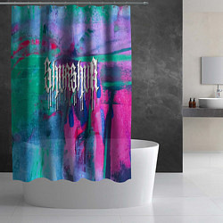 Шторка для душа Shurshun - tie-dye, цвет: 3D-принт — фото 2