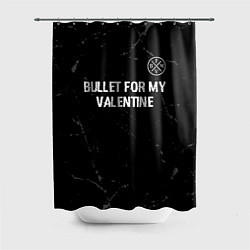 Шторка для ванной Bullet For My Valentine glitch на темном фоне посе