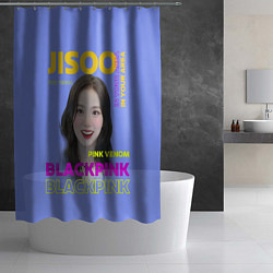 Шторка для душа Jisoo - певица из музыкальной группы Blackpink, цвет: 3D-принт — фото 2