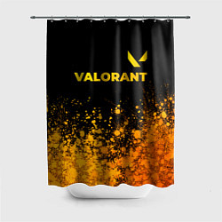 Шторка для душа Valorant - gold gradient посередине, цвет: 3D-принт