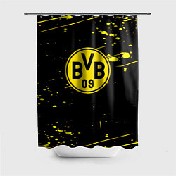 Шторка для душа Borussia yellow splash, цвет: 3D-принт