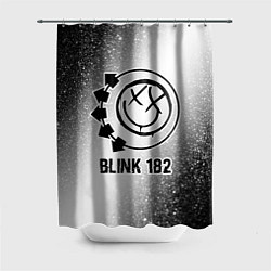 Шторка для душа Blink 182 glitch на светлом фоне, цвет: 3D-принт