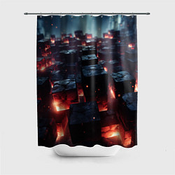 Шторка для душа Гармония форм, цвет: 3D-принт