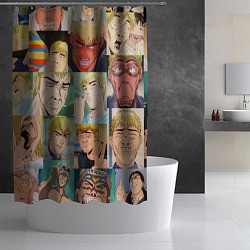 Шторка для душа ГТО - Эйкити, цвет: 3D-принт — фото 2