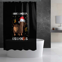 Шторка для душа Have a merry kissmyass, цвет: 3D-принт — фото 2