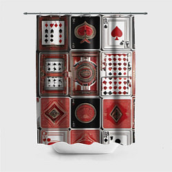 Шторка для душа Покерный гений, цвет: 3D-принт