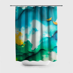 Шторка для душа Текстура окрашенной стены - нейросеть, цвет: 3D-принт