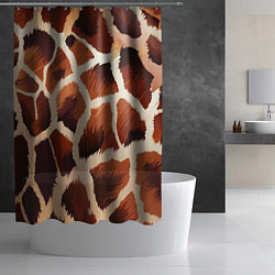 Шторка для душа Пятнистый мех жирафа, цвет: 3D-принт — фото 2