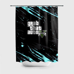 Шторка для душа GTA5 краски абстрактные, цвет: 3D-принт