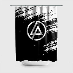 Шторка для душа Linkin Park - black and white, цвет: 3D-принт