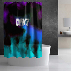 Шторка для душа Dayz неоновый космос, цвет: 3D-принт — фото 2