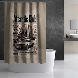 Шторка для душа Attantic club, цвет: 3D-принт — фото 2