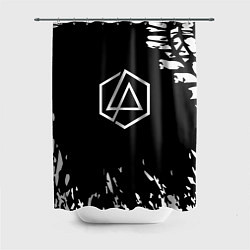 Шторка для душа Linkin park краски текстура рок, цвет: 3D-принт