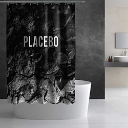 Шторка для душа Placebo black graphite, цвет: 3D-принт — фото 2