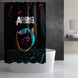 Шторка для душа Asking Alexandria - rock star cat, цвет: 3D-принт — фото 2