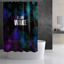 Шторка для душа Alan wake текстура, цвет: 3D-принт — фото 2
