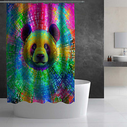 Шторка для душа Цветная панда, цвет: 3D-принт — фото 2