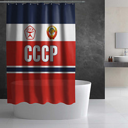 Шторка для душа Союз Советских Социалистических Республик - СССР, цвет: 3D-принт — фото 2