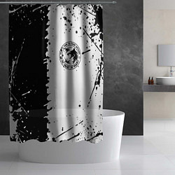 Шторка для душа The witcher краски текстура, цвет: 3D-принт — фото 2