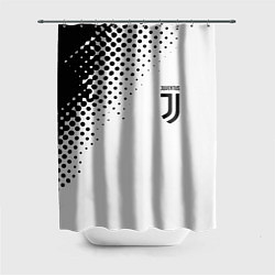 Шторка для душа Juventus sport black geometry, цвет: 3D-принт