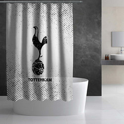 Шторка для душа Tottenham с потертостями на светлом фоне, цвет: 3D-принт — фото 2