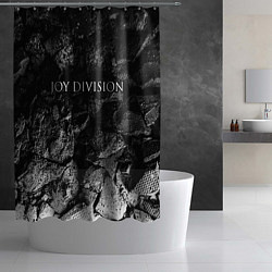 Шторка для душа Joy Division black graphite, цвет: 3D-принт — фото 2
