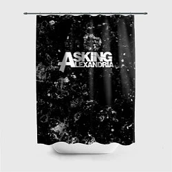 Шторка для душа Asking Alexandria black ice, цвет: 3D-принт