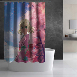 Шторка для душа Сиэми Морияма - Синий экзорцист, цвет: 3D-принт — фото 2