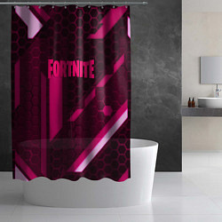 Шторка для душа Fortnite броня розовая эпик, цвет: 3D-принт — фото 2