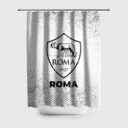 Шторка для душа Roma с потертостями на светлом фоне, цвет: 3D-принт