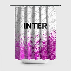 Шторка для душа Inter pro football посередине, цвет: 3D-принт