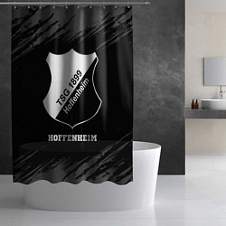 Шторка для душа Hoffenheim sport на темном фоне, цвет: 3D-принт — фото 2