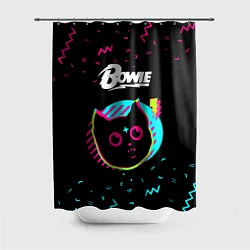 Шторка для душа David Bowie - rock star cat, цвет: 3D-принт