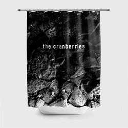 Шторка для душа The Cranberries black graphite, цвет: 3D-принт