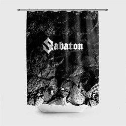 Шторка для душа Sabaton black graphite, цвет: 3D-принт