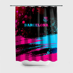 Шторка для ванной Barcelona - neon gradient посередине