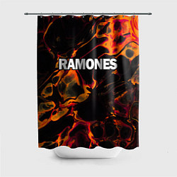 Шторка для душа Ramones red lava, цвет: 3D-принт