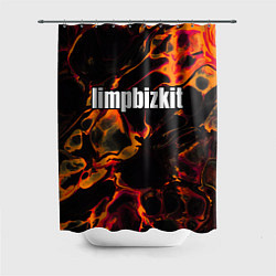 Шторка для душа Limp Bizkit red lava, цвет: 3D-принт