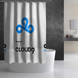 Шторка для душа Cloud9 - esports white, цвет: 3D-принт — фото 2