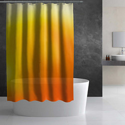 Шторка для душа Яркий оранж, цвет: 3D-принт — фото 2